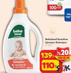 BEBELAND SENSİTİVE ÇAMAŞIR DETERJANI 1,5 L